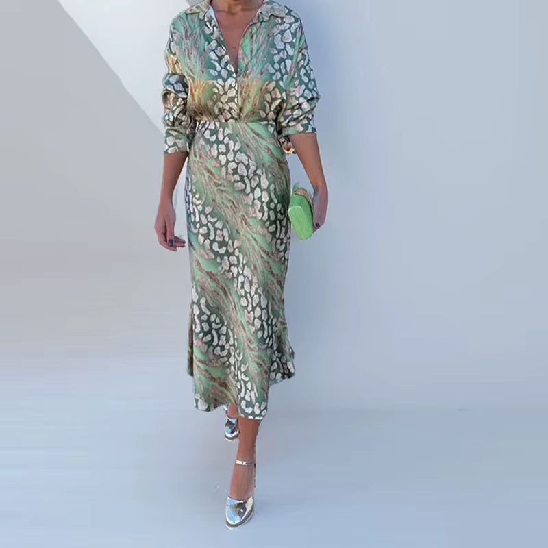 Ensemble jupe longue Maison Lunéa imprimé bohème chinois